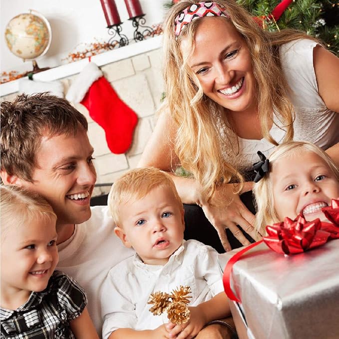 6 Large Gift Boxes with Lids 13.5x9x4.1 Inches, Gold Groomsmen Proposal Gift Boxes with Magnetic Closure for All Occasion (Glossy Gold)