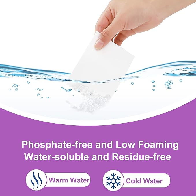 Laundry Detergent Sheets, 200 Sheets Lavender Laundry Soap Strips - No Plastic Jug Travel Portable Liquidless Washing Supplies Eco-Friendly Hypoallergenic - 200 Loads