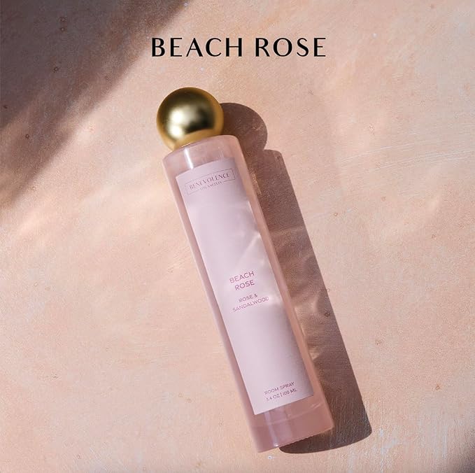 Rose & Sandalwood Room Spray | Benevolence LA Air & Fabric Freshener Spray | Romantic Floral Scent, Cozy Home Fragrance for Women, Christmas Gift Idea for Her