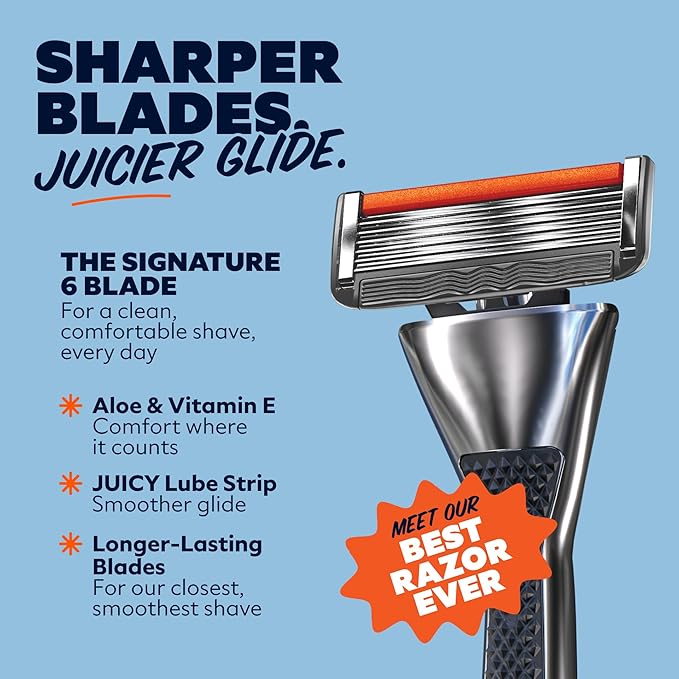 Dollar Shave Club | Heavy Metal Handle Shave Set with Razor Cover | 2 Extra Close Refill Cartridges, 1 Heavy Metal Handle, 1 Razor Cover, Razors for Men