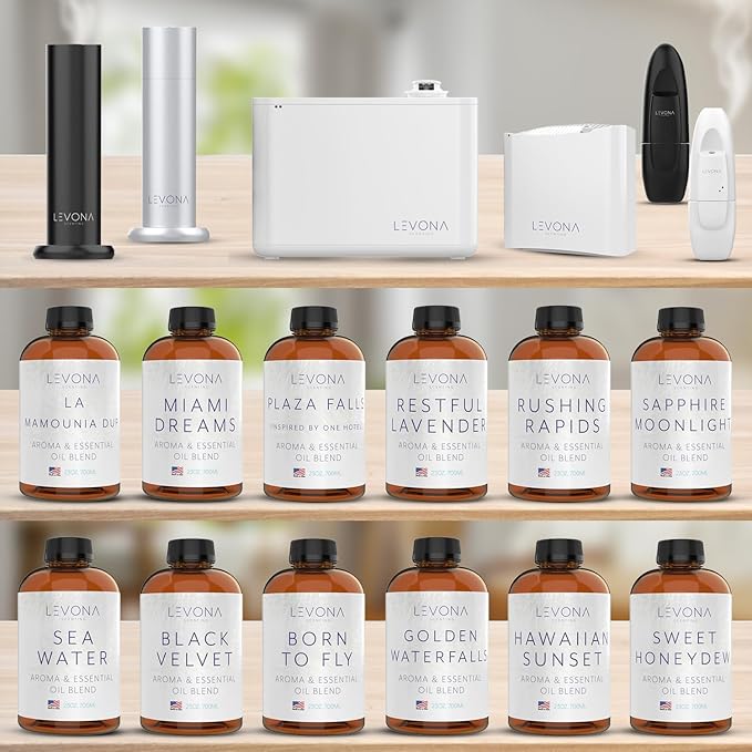 Levona Scent Oil Diffuser Essential Oils: Essential Oils Home Luxury Scents - Sweet Honeydew Essential Oil - Sweet & Fresh Notes of Nectarine and Floral Rose Essential Oil - 700 Ml Fragrance Oils