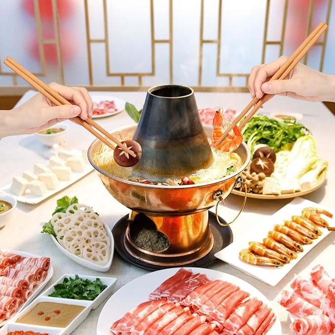 Jucoan 100 Pairs Bamboo Chopsticks Reusable, 9.5" Natural Unpainted Non-Slip Aisan Bamboo Chop Sticks, Lightweight Bulk Wooden Chopsticks for Home Resturant Party, Sushi, Noodles