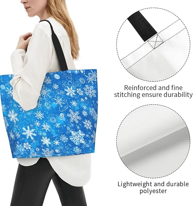 Tote Bag Shoulder Bags for Women Grocery Shopping Bag Reusable Bags Boho-Red Paisley 1