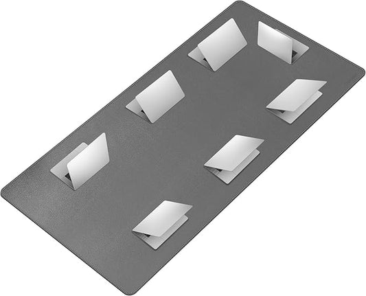 CENNBIE MAX200 78.7" x 39.4" Leather Desk Mat, Extra Large Desk Pad Blotter Protector, Extended Table Pad, Waterproof PU Leather Desk Mat on top of desks Large for Office and Home (Grey)