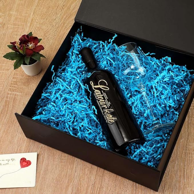 Black Gift Box Large 13.5x11.8x4.7 Inches, Black Gift Boxes for Presents with Magnetic Closure Lid, Luxury Gift Box Rectangle Collapsible Boxes for Gift Packaging