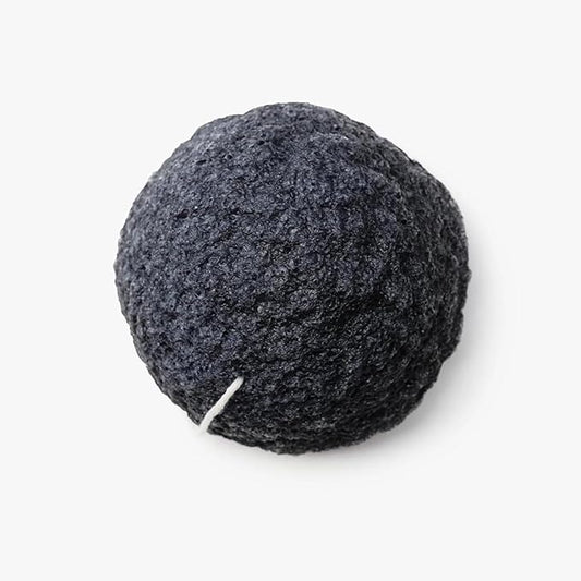 Plant-Based Konjac Facial Sponge: Natural Face Exfoliator for All Skin Types - Charcoal, Matcha, or Original - Gently Cleanses & Balances - Vegan, Cruelty-Free, 100% Biodegradable (Charcoal)