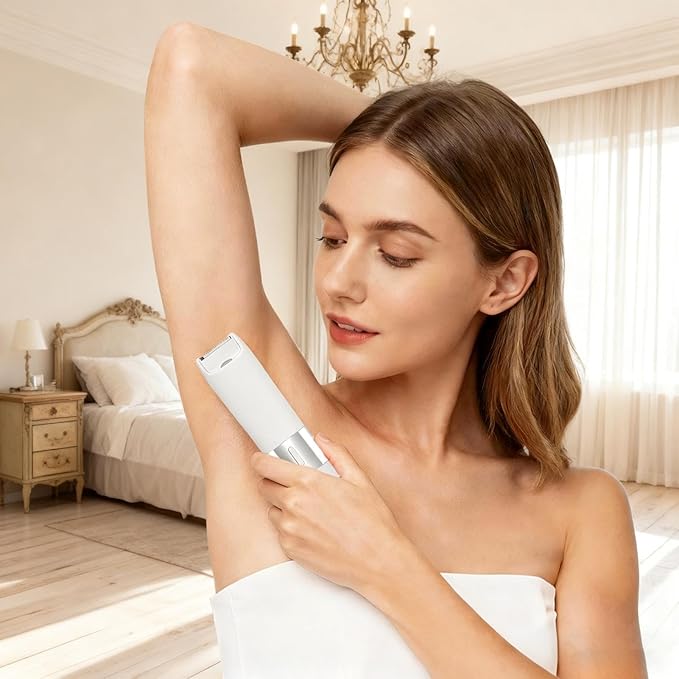 Women Body Hair Trimmer - Waterproof Wet Dry Electric Razor, Rechargeable Electric Grooming Tool, Razor For Smooth Skin | Bikini Line Shaver, Cordless Personal Care Shaving Accessory, Underarm Trimmer