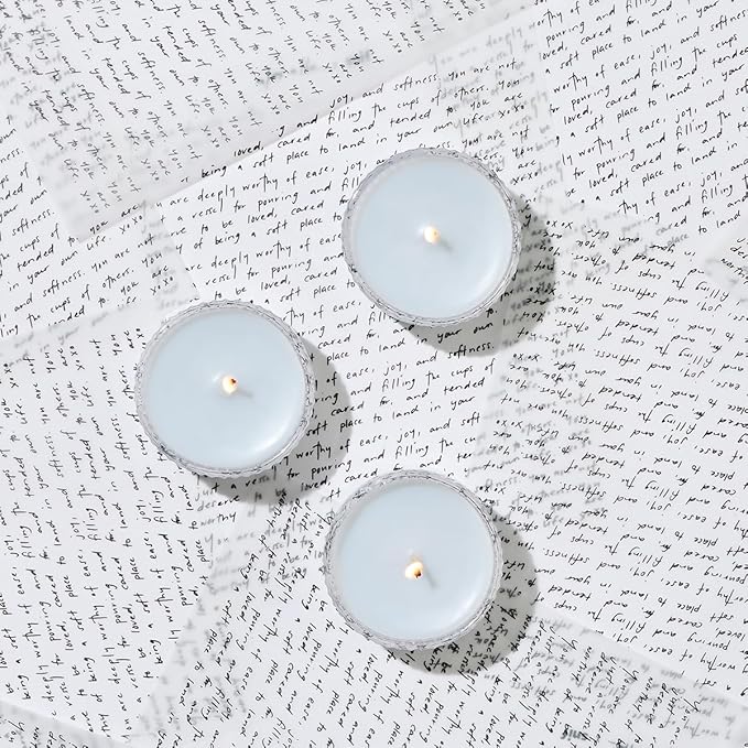 Heal The Way Votives Luxury Scented Candles by Snif, Gourmand and Ambery, Warm and Calming Candles
