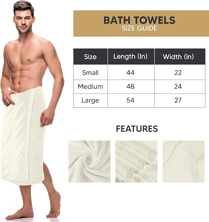 Utopia Towels 4 Pack Premium Bath Towels Set, 27 by 54 Inches, 100% Ring Spun Cotton 600GSM, Lightweight and Highly Absorbent Quick Drying Towels, Perfect for Daily Use, Ivory