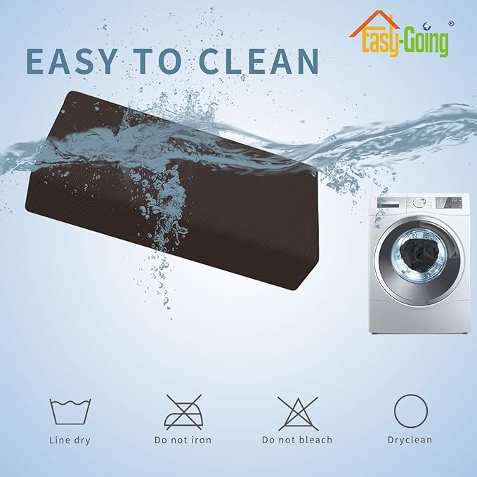 Easy-Going Stretch Ottoman Cover Folding Storage Stool Furniture Protector Soft Rectangle slipcover with Elastic Bottom (XX-Large,Chocolate)