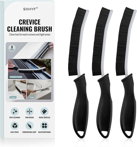 SXhyf Cleaning Brush - Hard Bristle Crevice Cleaning Brush, Multifunctional Gap Scrub Brush, Home Essentials, Bathroom Cleaner Tools for Household Use, Kitchen, Window, Faucet, S1110SE