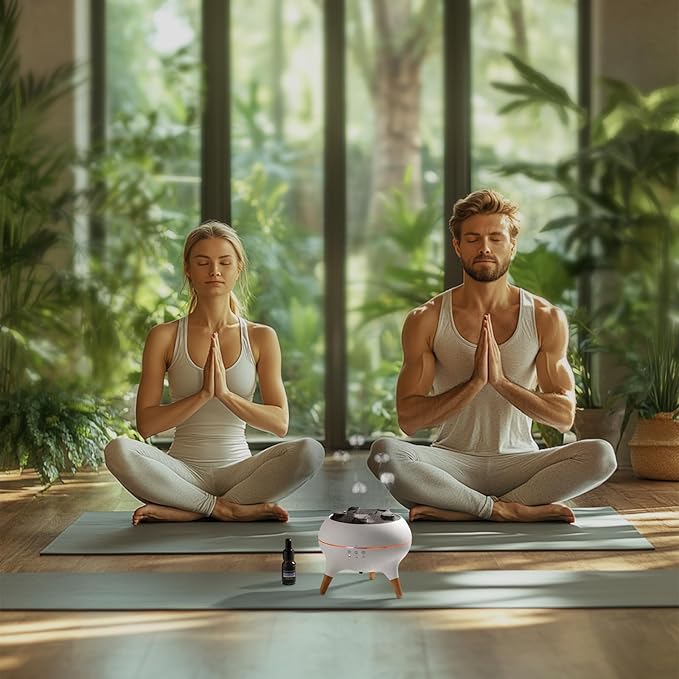 Mushroom Cloud Humidifier, Aromatherapy Essential Oil Diffuser with Sound-Activated Mode, 7-Smoke Modes Jelly Fog & Color LED, Large Water Tank with Auto-Shutoff, for Home Bedroom Office Yoga Studio