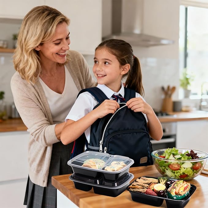 Glotoch 10 Pack 32OZ Meal Prep Containers Reusable Microwave Safe,Extra Large &Thick Food Storage Containers With Lids, Durable Bento Boxes BPA-free, Stackable, Dishwasher/Freezer Safe