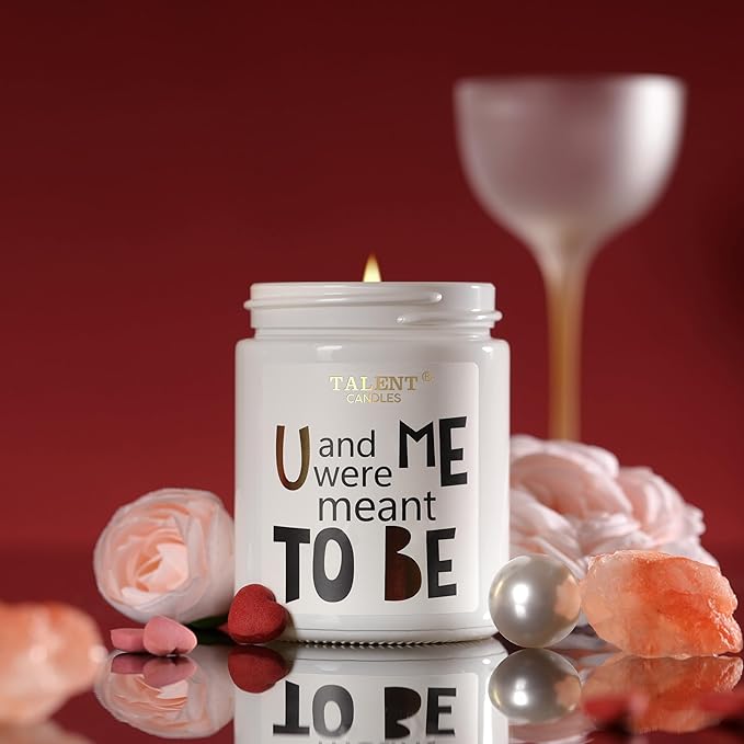 Anniversary Candle Gifts - Natural Soy Candle for Men Women, Birthday - Ideal Gift for Christmas Valentine's Day - Good Vibe Scented Candles