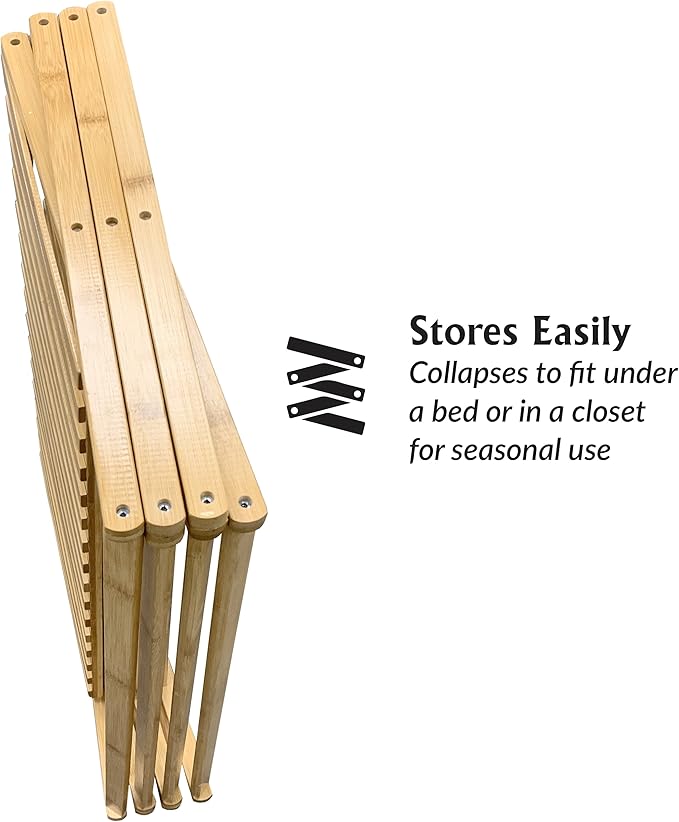 Ferry Morse Pop-up Multi-Tier Bamboo Indoor Plant Stand with Outdoor Roof/Cover Bundle