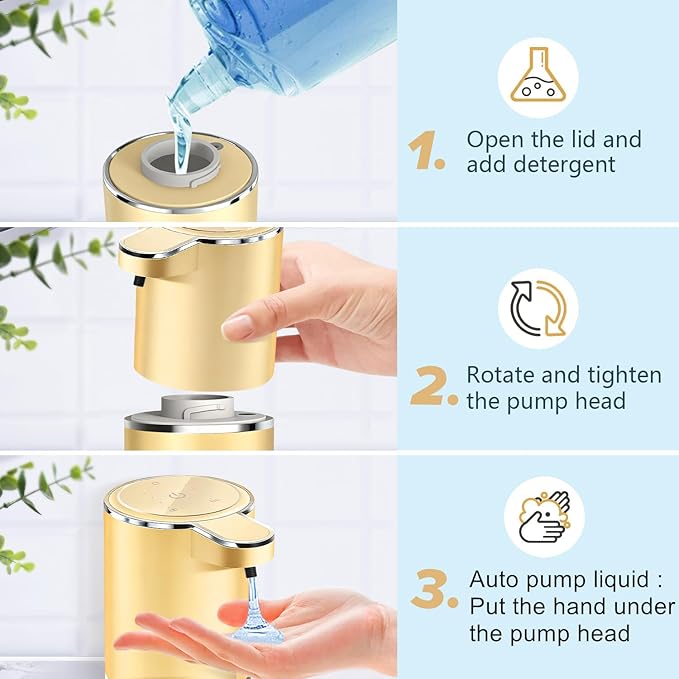 Automatic Liquid Soap Dispenser Bathroom Kitchen Dish Liquid Body Shampoo Shower Gel Hand Free Liquid Wall Mount Touchless Soap Dispenser 380ml Auto Liquid Dispenser Sylfu