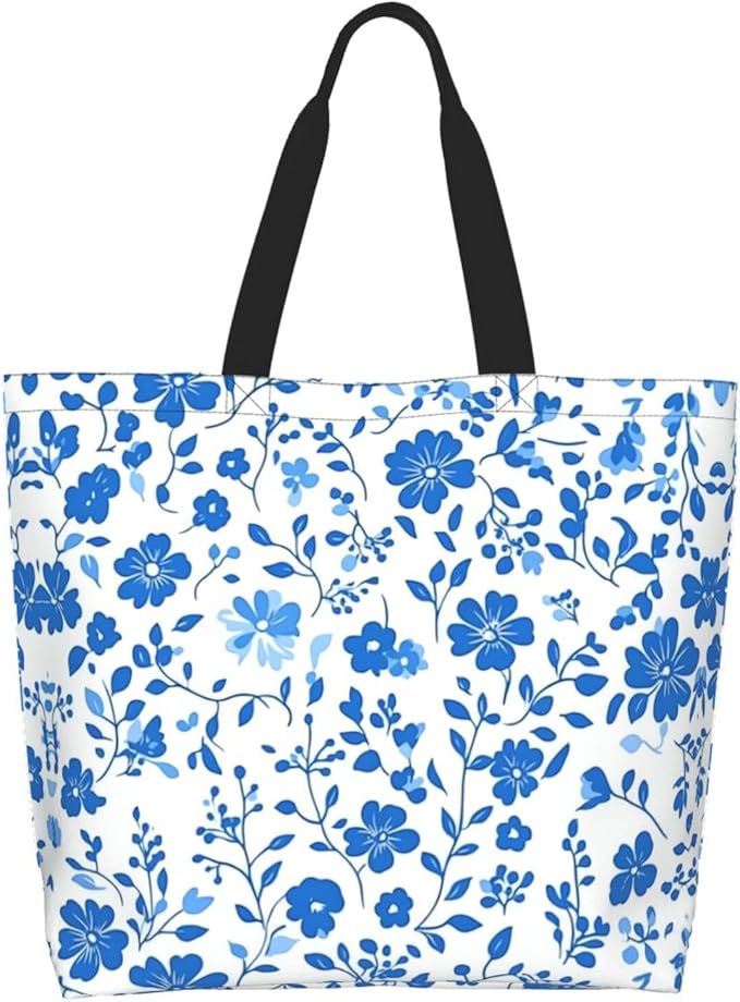 Tote Bag Shoulder Bags for Women Grocery Shopping Bag Reusable Bags Boho-Red Paisley 1