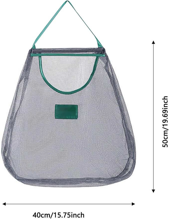 Portable Hollowed Out Mesh Tote Storage Bags, Kitchen Storage Bag, Reusable Hanging Storage Mesh Bags, for Kitchen