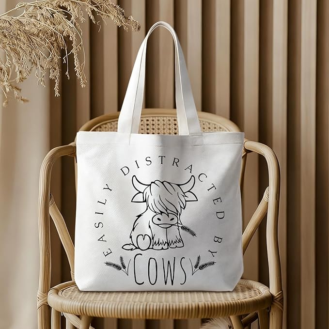 Animals-Flowers-Fruits-Bow Valentines Canvas Heart Tote Bag, Coquette Reusable Shopping Grocery Bags