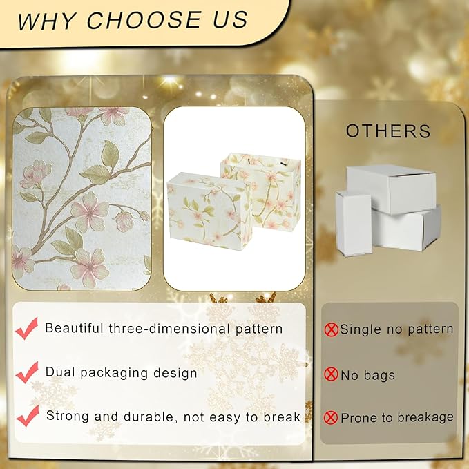 Luxury Gift Box with Magnetic Lid, Finished Size 9.8×7.9×4 In,Collapsible Rectangle Storage Box with Gift Bag for Wedding,Birthday, Party,Christmas,Valentine's Day