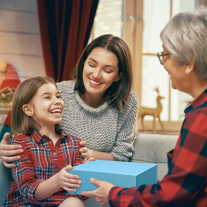 Gift Boxe 10" x 6" x 3" with Magnetic Closure Lid Gift Boxes for Presents,Bridesmaid Gifts Box,Cute Box,Birthday Gift box,Luxury for Gift Packaging, Magnetic Gift Box for Wrapping Gifts (Blue/5PCS)