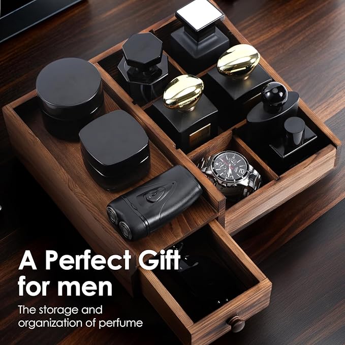 Cologne Organizer For Men,Perfume Organizer,Bathroom Organizers,Coffee Station Organizer,Shelf For Bathroom Counter,Counter Storage,Perfume Stand,Cologne Stand,Organizers for Vanity,Mens Gifts