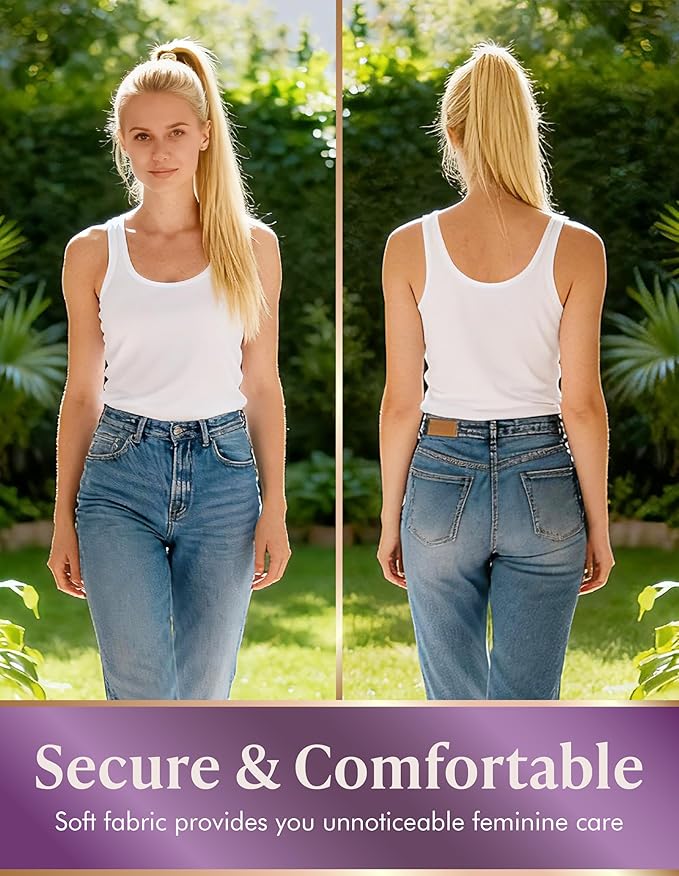 AIRCUTE Washable Urinary Incontinence Underwear for Women Absorbent Seamless High Waist Leak Protective Panty 3 Pack