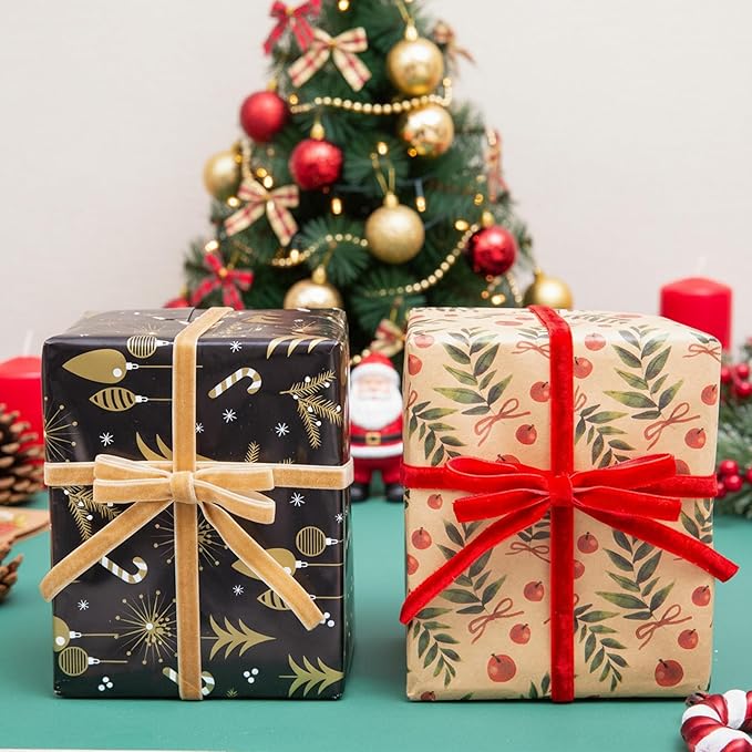 Vintage Khaki Velvet Ribbon, 3/8 Inch X 25Yd