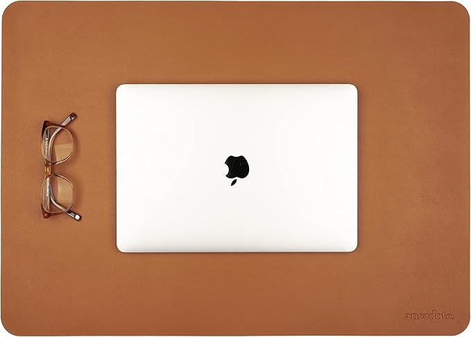 ANECDOTE Vegan Leather Desk Pad - 23.6"x17" Desk Mat for Your Office. This Quality Large Mouse Pad has Chic Elegance, Professional Look & Satisfying Touch - The Perfect Leather Mouse Pad for You!