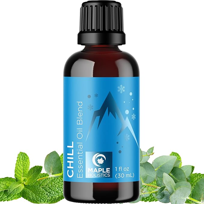 Mint Essential Oil Blend - Refreshing Mint Oil Diffuser with Cooling Peppermint Spearmint Bergamot and Eucalyptus Oils - Pure Aromatherapy Oils