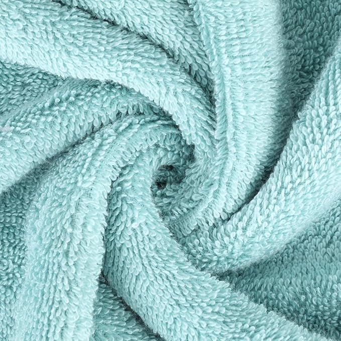 Kaufman - Personalized Terry Beach and Pool Towel 100% Cotton 30in X 54in Solid Color Bath Towel Embroidered (Aqua)