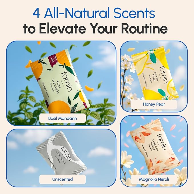 FOMIN Foaming Hand Soap Tablet Refills (6 Count) - Makes 48 fl oz (6 x 8 fl oz) - Variety Pack - Foaming Hand Soap Tablets, Sustainable Soap Tablets for Hand Wash