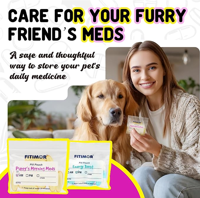 600 Pack Pill Bags for Travel, Travel Pill Organizer and Medication Bag, Pill Pouches and Vitamin Organizer, Small Zip Lock Bags for Pills, Reusable Baggies for Vitamins Holder with Write