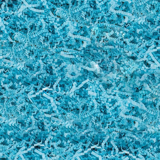 8.5oz Crinkle Paper Filler, Gift Baskets Gift Boxes Crafts Shredded Cut Paper Packaging Decorative Stuffing & Cushioning Confetti for Easter Birthday Wedding Party Favor Blue