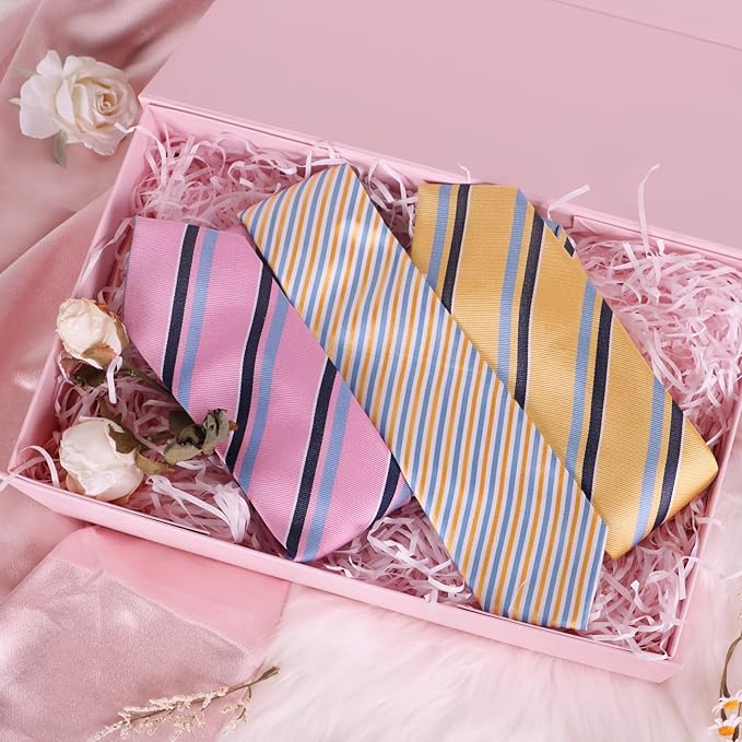 Pink Gift Box with Magnetic Lids 13.8x8.3x4.4 in, Large Bridesmaid Groomsman Proposal Boxes 5 Pack, Collapsible Rectangle Storage Box