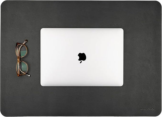 ANECDOTE Vegan Leather Desk Pad - 23.6"x17" Desk Mat for Your Office. This Quality Large Mouse Pad has Chic Elegance, Professional Look & Satisfying Touch - The Perfect Leather Mouse Pad for You!