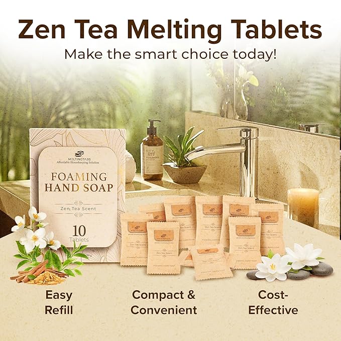 Foaming Hand Soap Tablets Refill Zen Tea Scent
