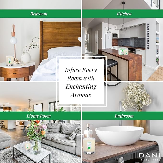 DANI Naturals Soy Candle - Bamboo Bergamot Scented, Kosher, Non-Toxic, Long-Lasting Pure Soy Candle - 7.5 oz