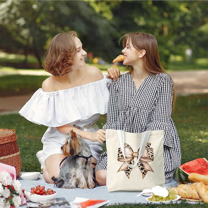 Leopard Print Tote Bags, Tote Bags for Women, Gife for Waoman, Reusable Shopping Bags