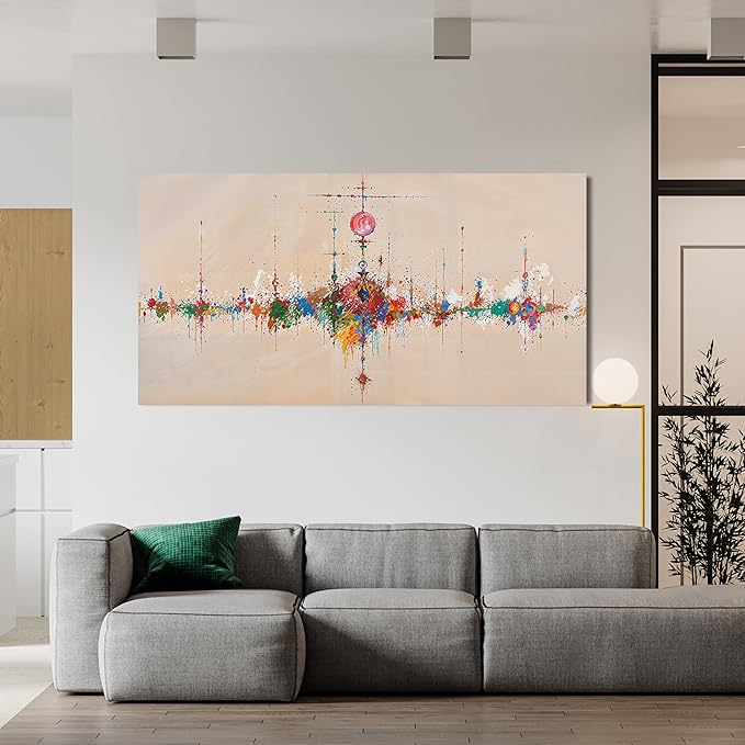 Canvas Wall Art Decor Wall Art Pictures for Living Room Artwork for Walls Abstract Colorful Wall Art Prints Abstract Canvas Art Wall Decor Hallway Wall Art Decorations Bedroom Home Decor 20" X 40"