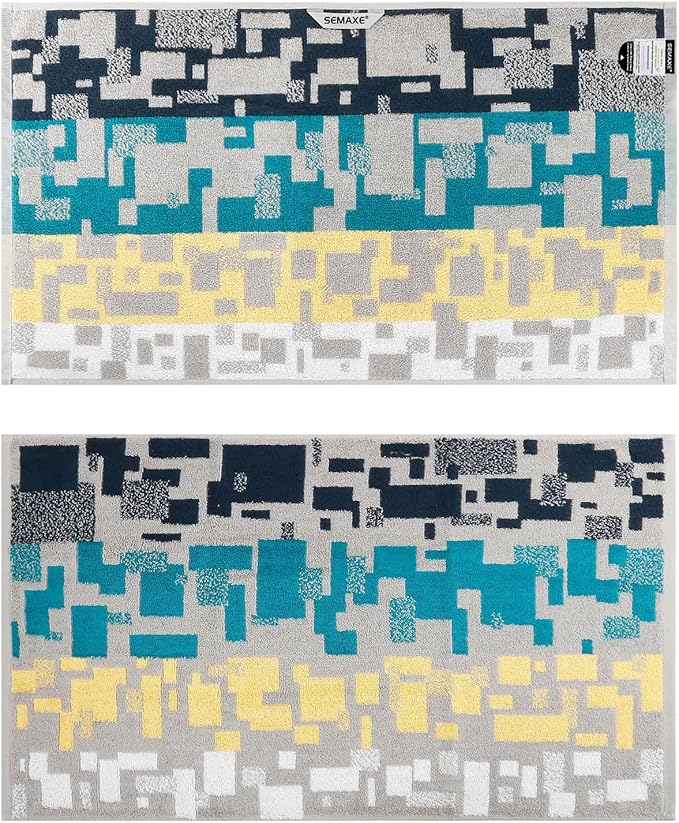 SEMAXE Bathroom Towel, 100% Cotton Bath Towel with Hanging Loop and Smart Tag, Hotel & Spa Quality Soft Absorbent Towel, Gift Box Packaging, 1 Pc Bath Towel, 55" L x 27" W