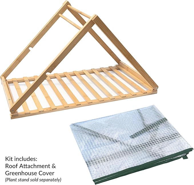 Ferry Morse Greenhouse Kit Roof Attachments and Greenhouse Cover for Plant Stand