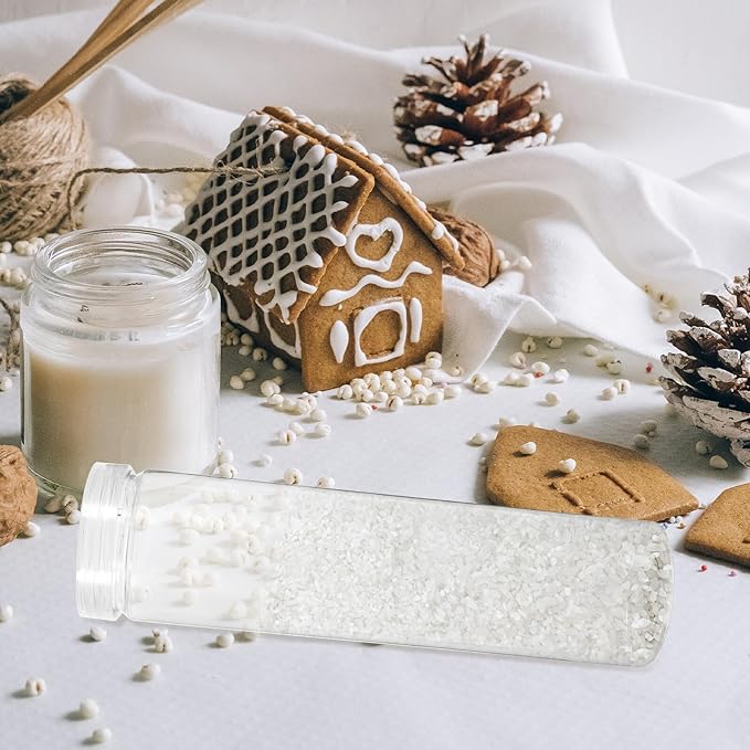 SAFIGLE 3Pcs Airtight Kitchen Storage Canisters with Sealing Lids Transparent Pet Food and Cereal Containers for Pantry Organization and Moisture Protection Reusable Jars for Home Kitchen