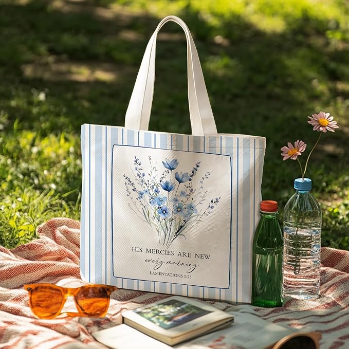 Animals-Flowers-Fruits-Bow Valentines Canvas Heart Tote Bag, Coquette Reusable Shopping Grocery Bags