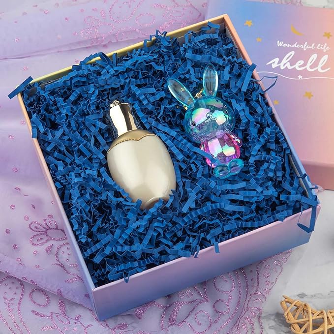 Caleihd Crinkle Cut Paper Grass Cushion Paper Streamer for Christmas Wedding Birthday Bridesmaid Engagement Craft Gift Boxes Bags Filler Decoration 4.5oz Navy Blue