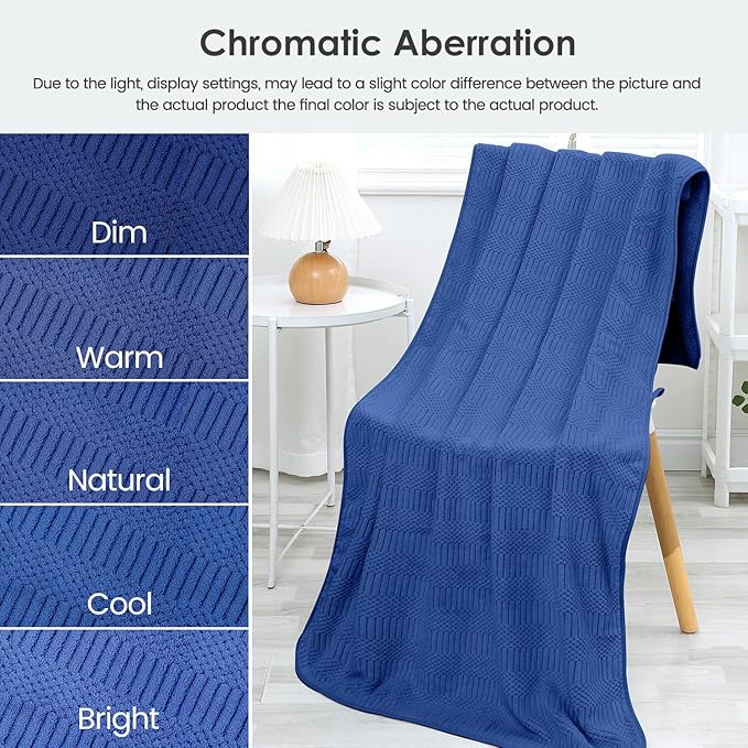 JML Microfiber Bath Towels, Large Bathroom Towel 2 Pack (30" x 60"), Oversized, Soft, Super Absorbent and Fast Drying, Multipurpose Use for Sport, Fitness, Yoga, Diamond Cross Grid Navy