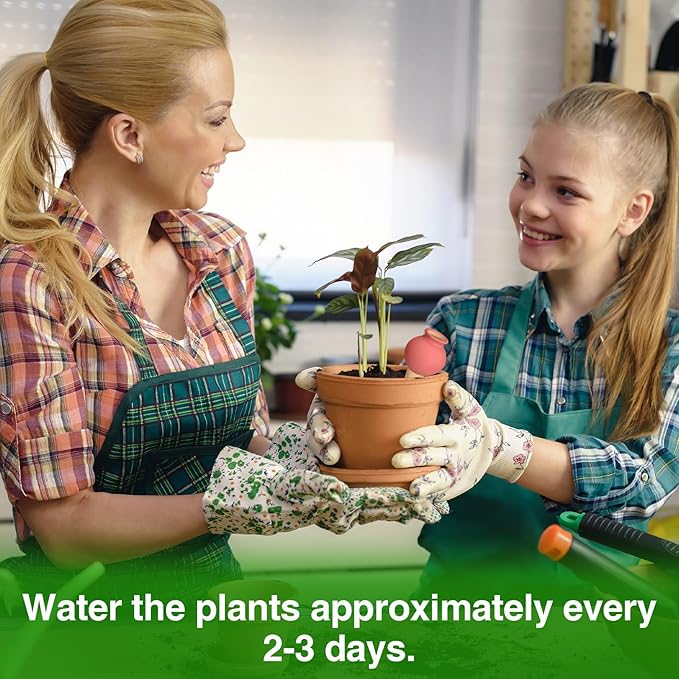 8Pcs Terracotta Self Watering Devices Premium Self Ceramic,Automatic Watering Water Seepage Device for Vacation Care,Garden/Office/Outdoor/Indoor Plant Decoration