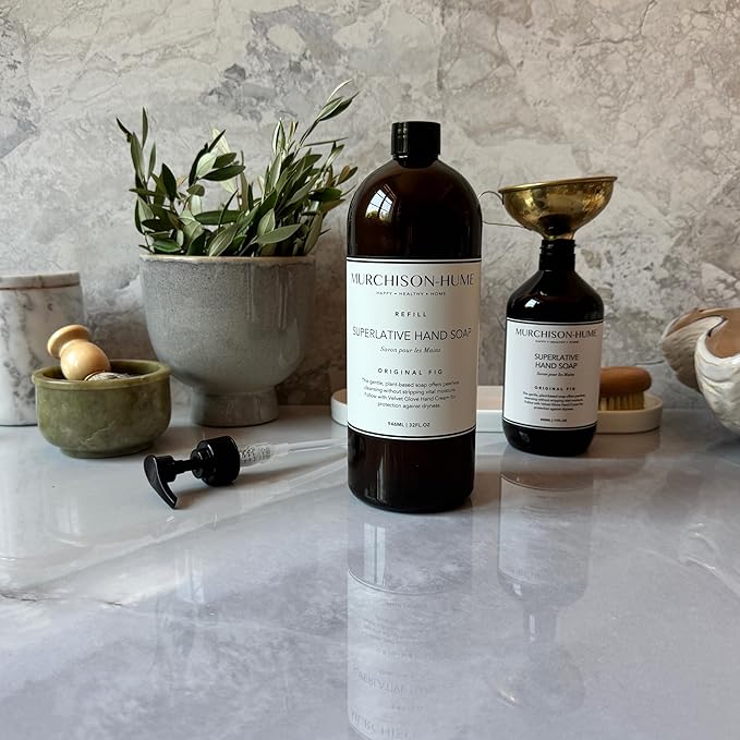 Murchison-Hume Luxury Vegan Hand Soap Refill, Moisturizing Hand Wash, SLS, Paraben & Cruelty-Free, 32oz (Original Fig)