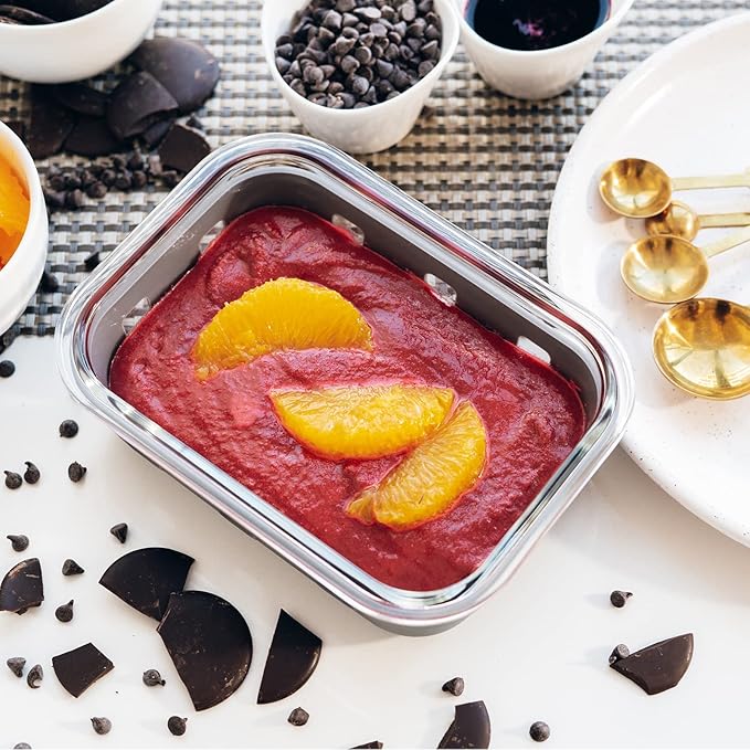 Glass Food Storage Containers With Glass Lids Bento Box Set Lunch Box Eco Friendly Meal Prep Containers Airtight – Plastic Free, Silicon Sleeve Bpa Free 4.4cup/ 5 * 1050ml