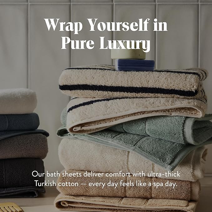 Brooklinen Super-Plush Bath Sheets (Vanilla)